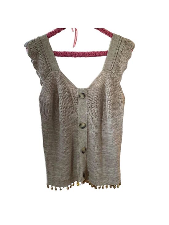 INC International Concepts Tops - Women's INC International Concepts Beige Knit Top XL